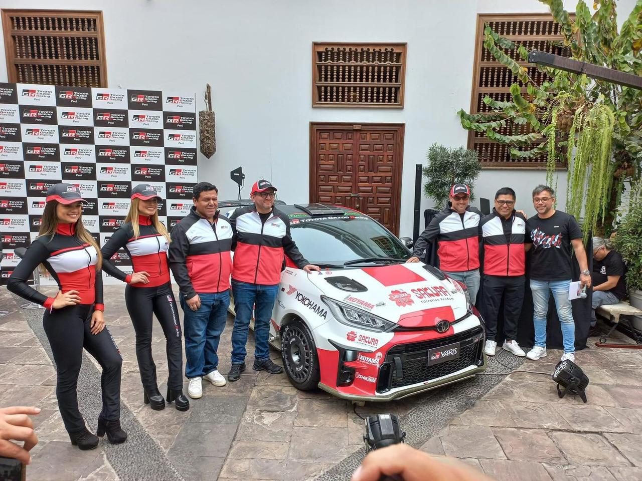 Lucho Alayza va por la victoria en Caminos del Inca al volante del Toyota GR Yaris